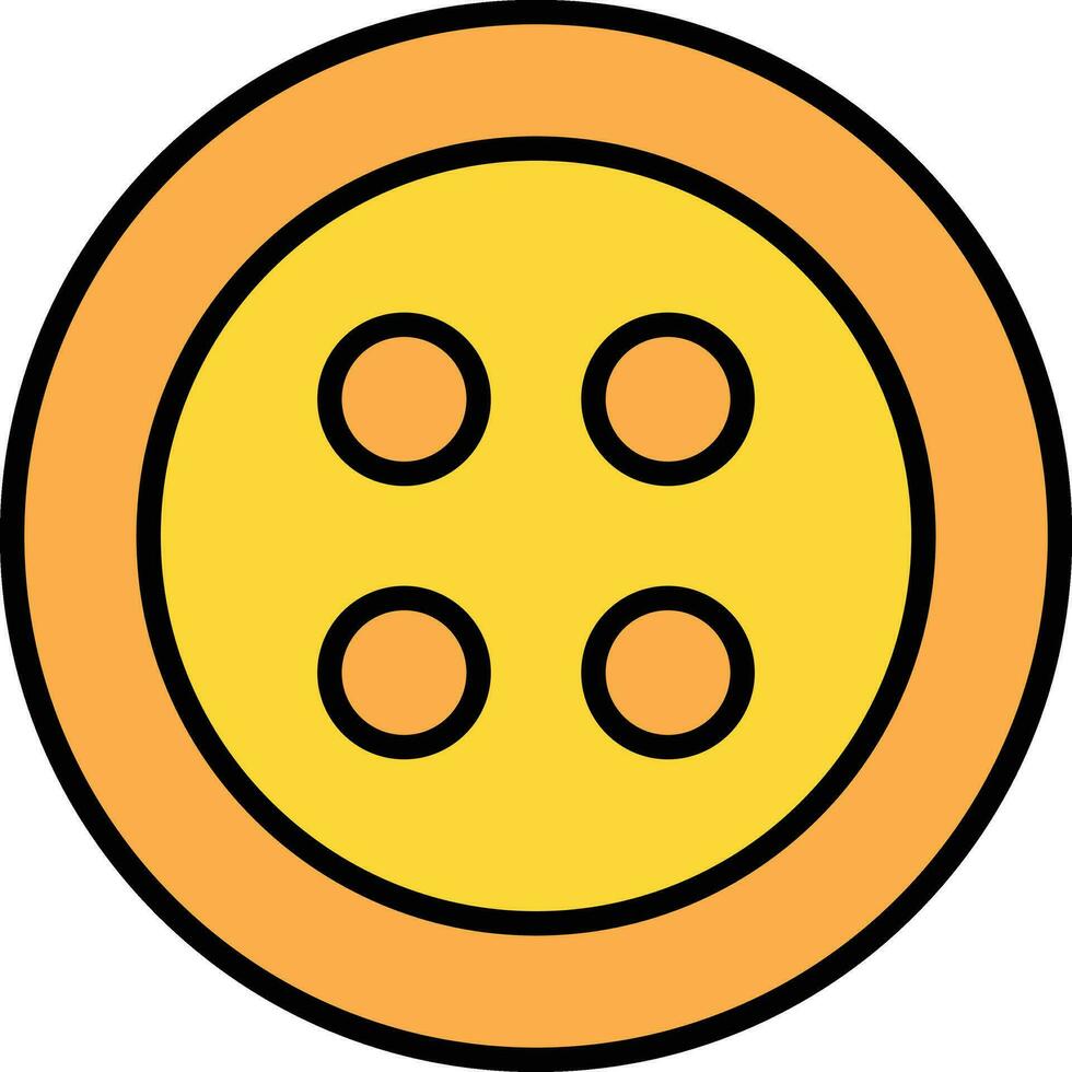 Clothing Button Vector Icon