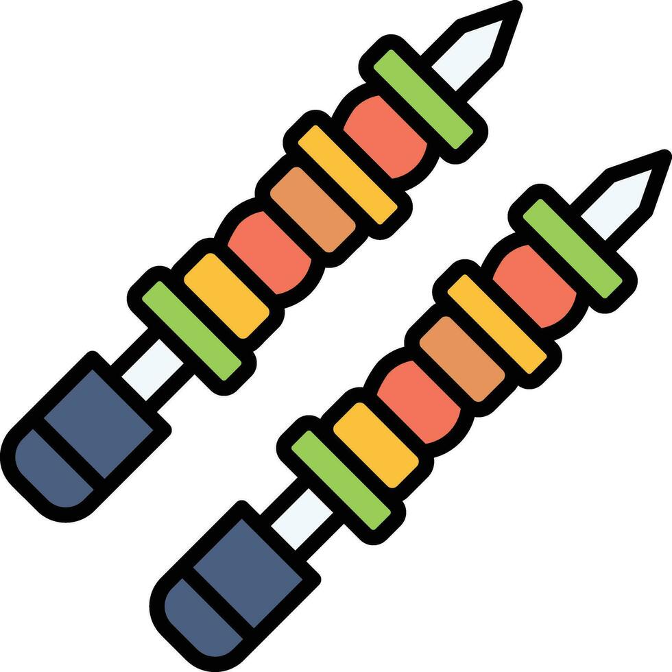 Shish Kebab Vector Icon