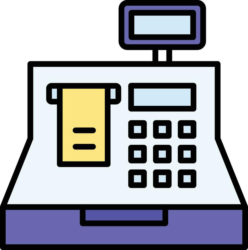 Cashier Machine Vector Icon