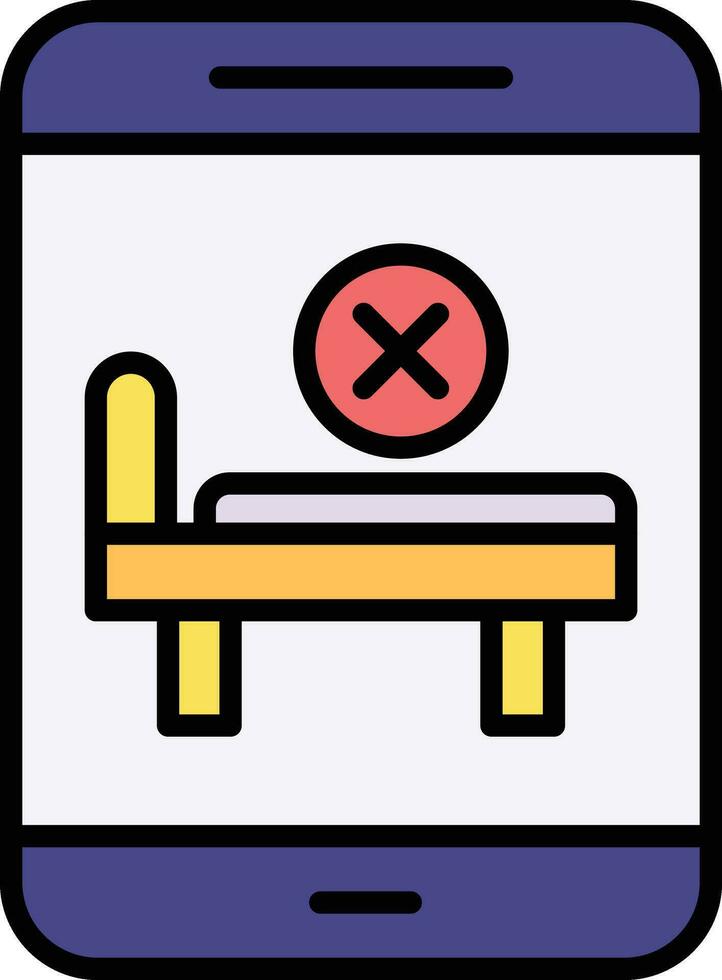 Room Cancel Vector Icon