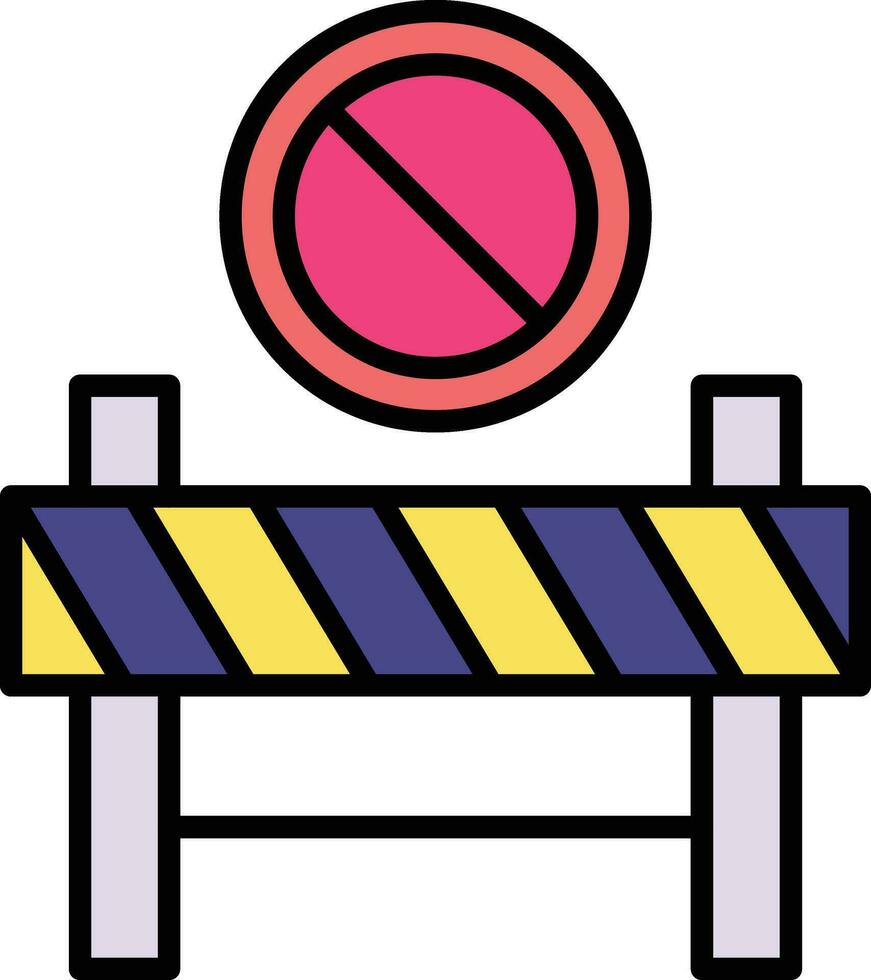 Restricted Area Vector Icon