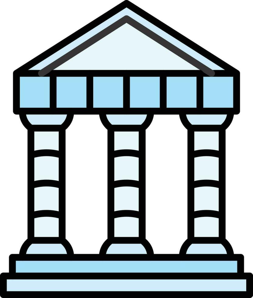 Greek Temple Vector Icon