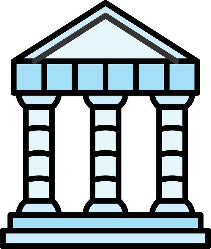 Greek Temple Vector Icon