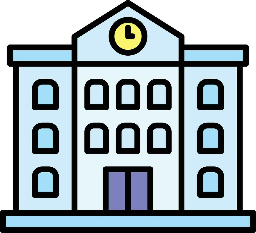 Old Building Vector Icon