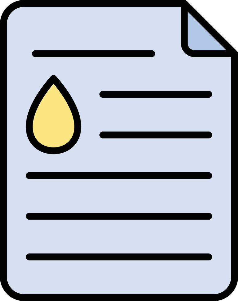 Oil Document Vector Icon