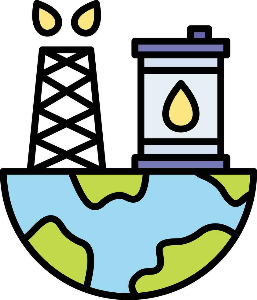 Oil Exploration Vector Icon