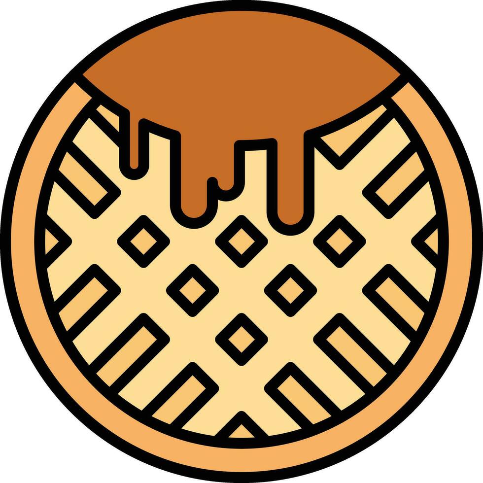 Waffle Vector Icon