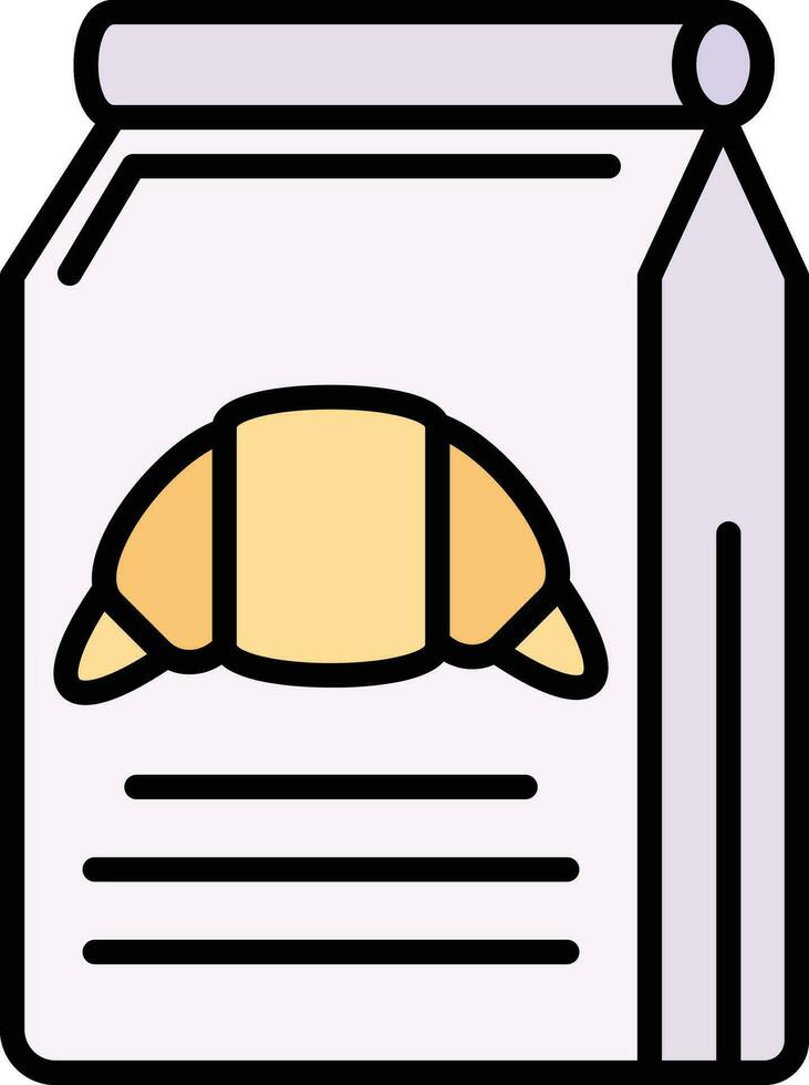 Bakery Bag Vector Icon