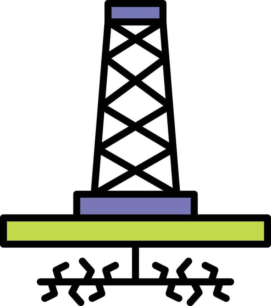 fracking vector icono