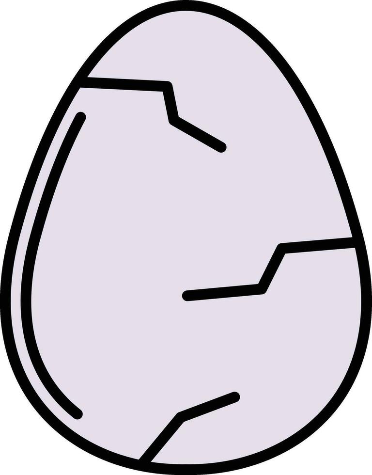 Cracked Egg Vector Icon