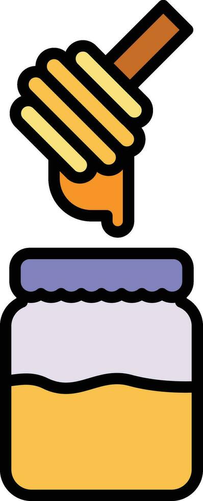 Honey Jar Vector Icon
