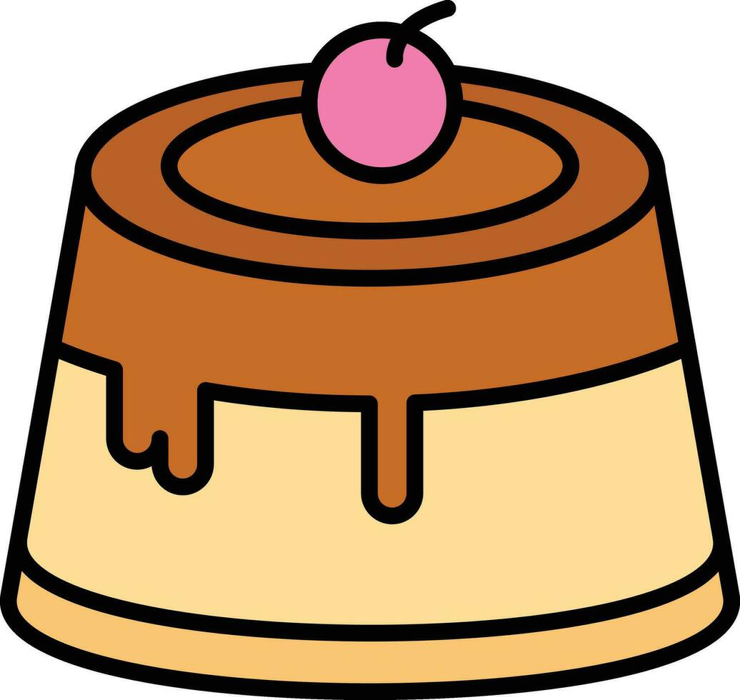 Pudding Vector Icon