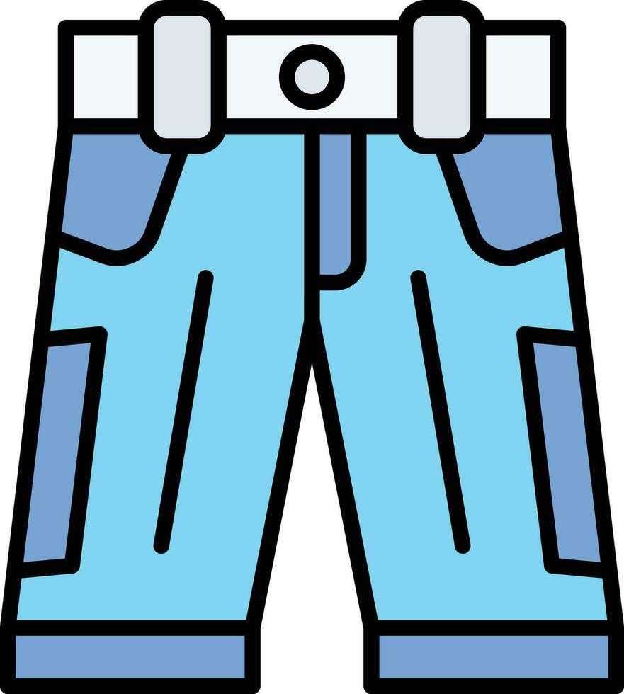 icono de vector de pantalones cortos