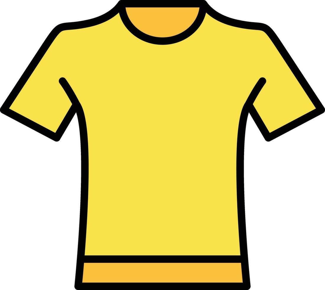 icono de vector de camiseta