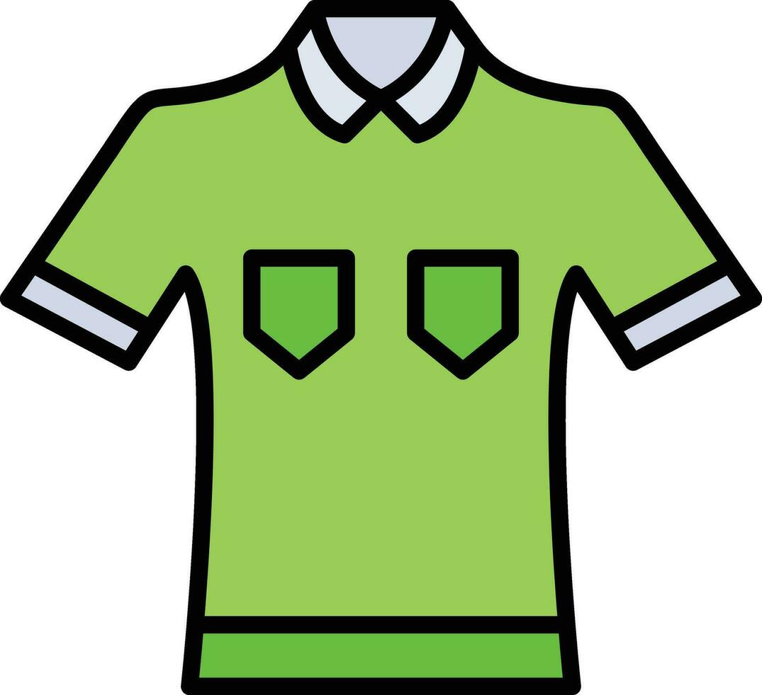 icono de vector de camisa de polo