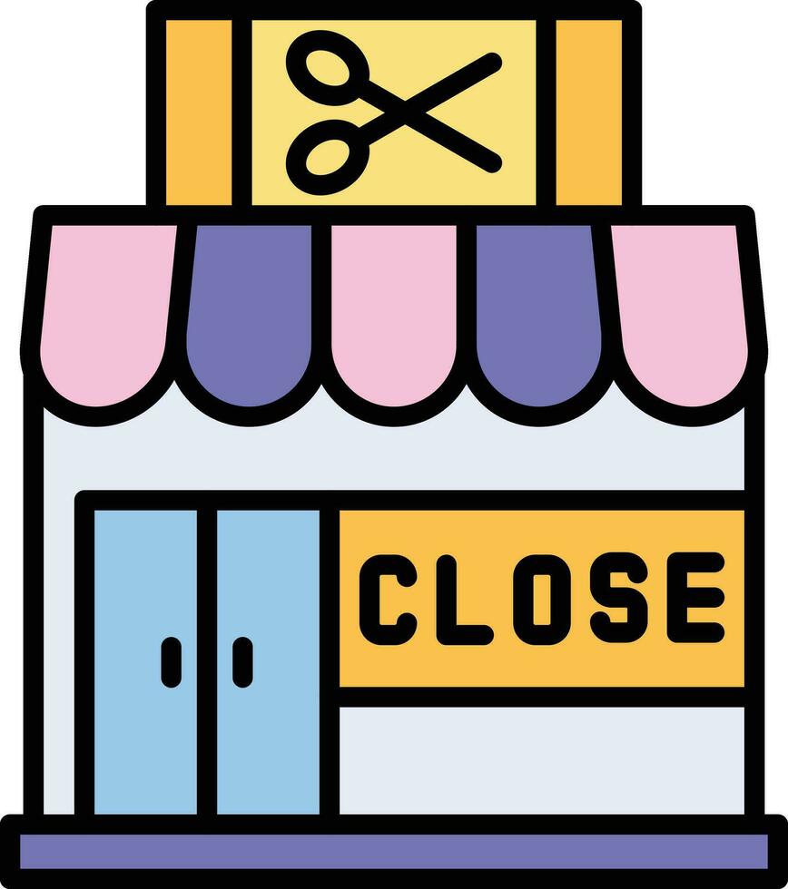 Close Shop Vector Icon