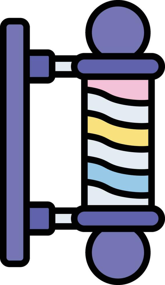 Barber Pole Vector Icon