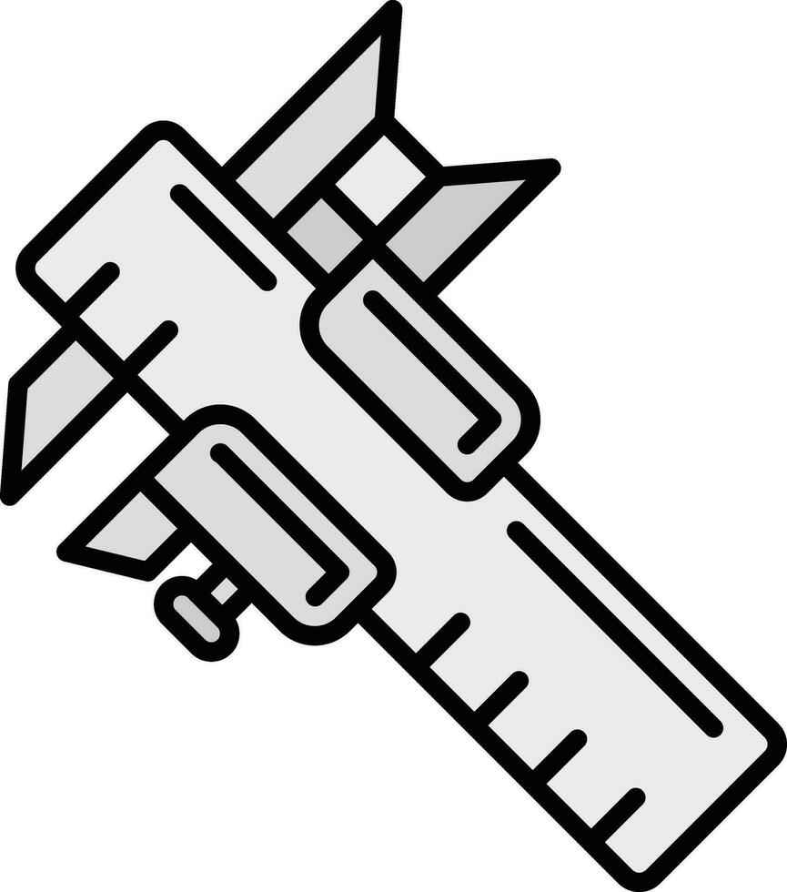 Vernier Caliper Vector Icon