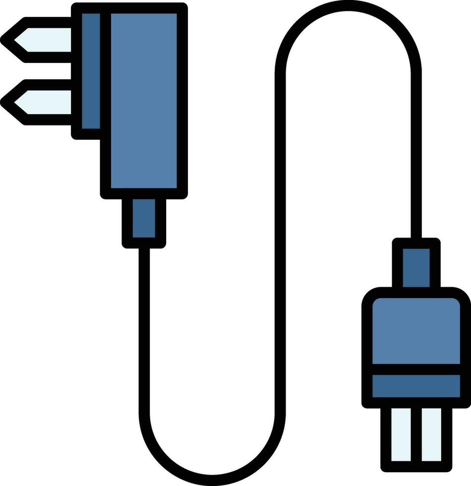 icono de vector de enchufe de alimentación