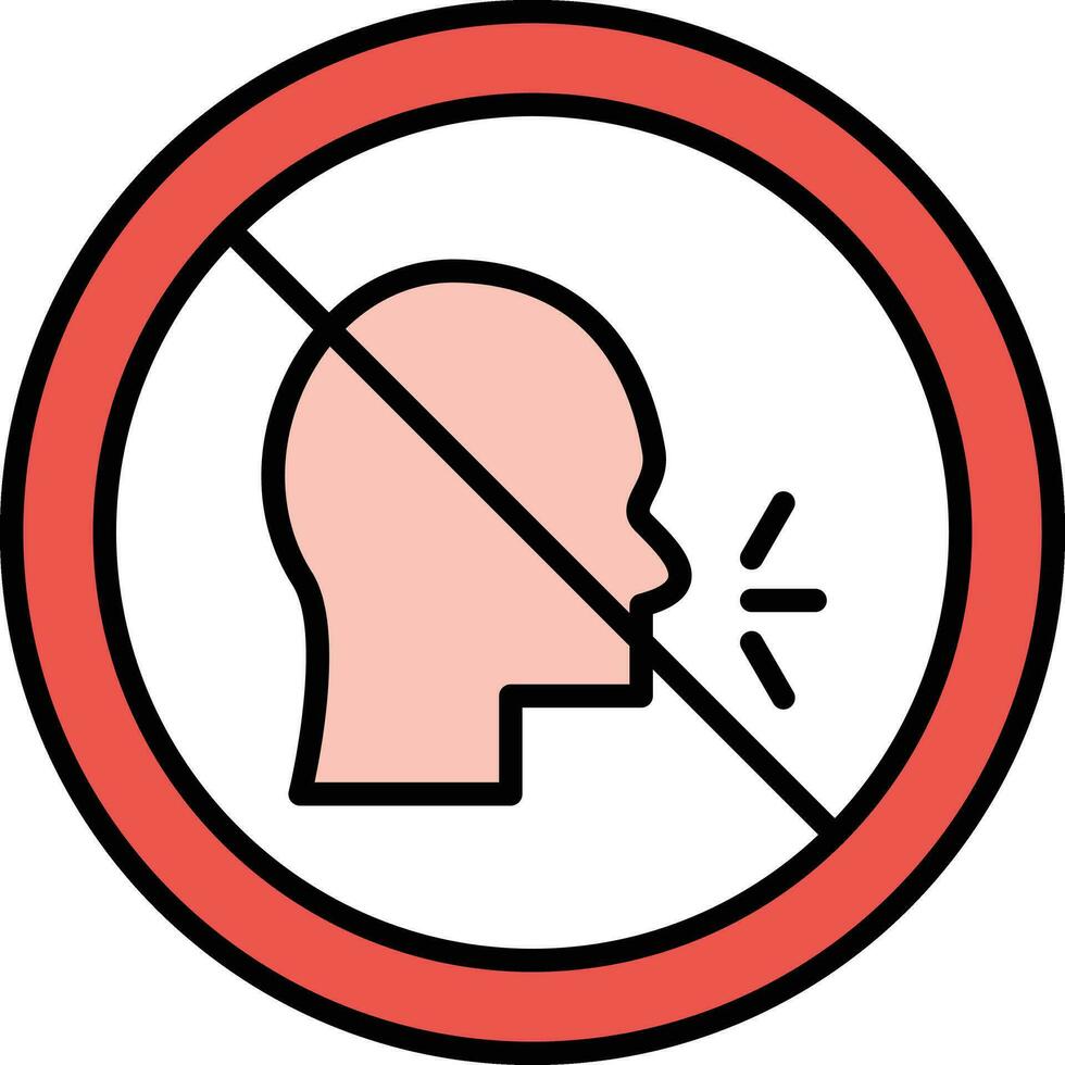 No Talking Vector Icon