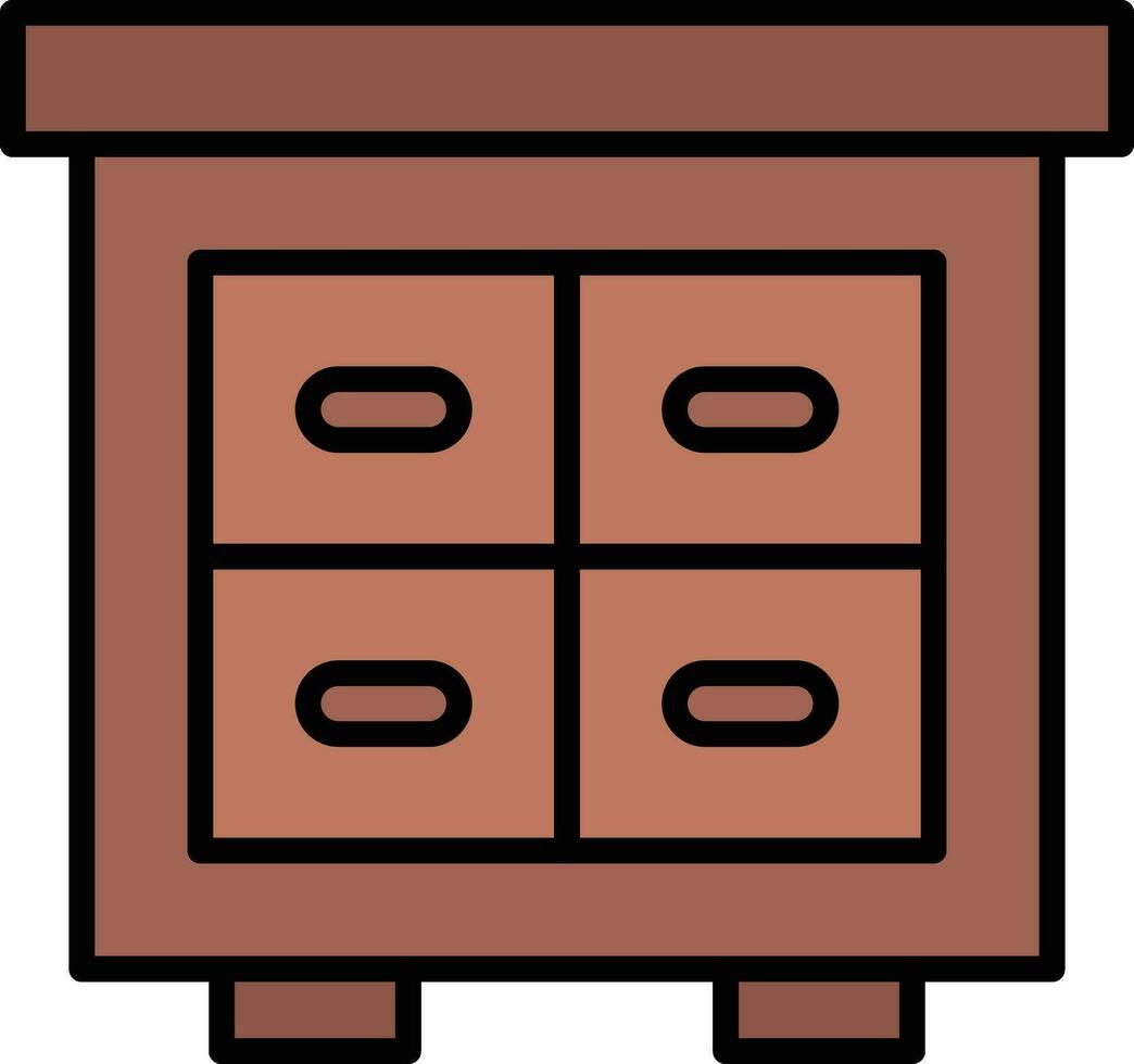 icono de vector de archivador