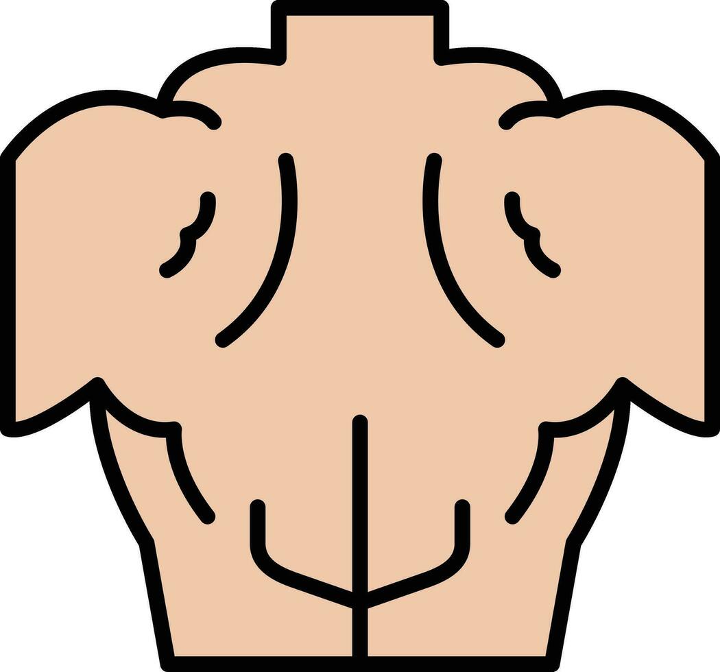 Back Muscle Vector Icon