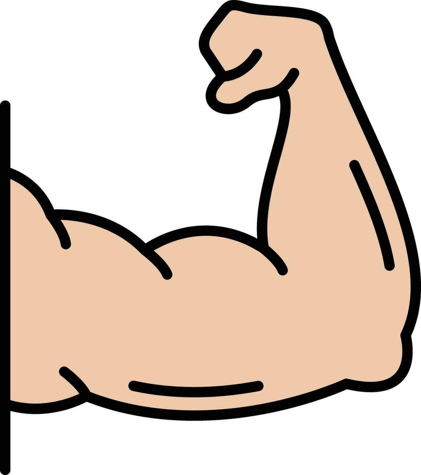 Arm Muscle Vector Icon