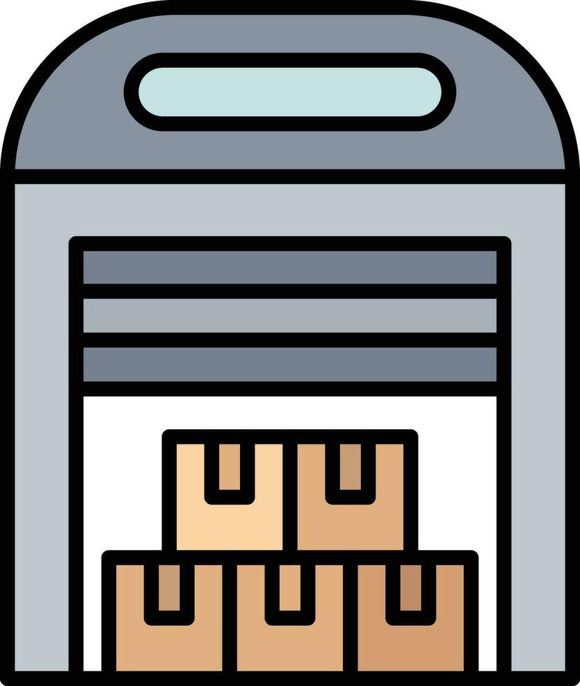 Data Warehouse Vector Icon