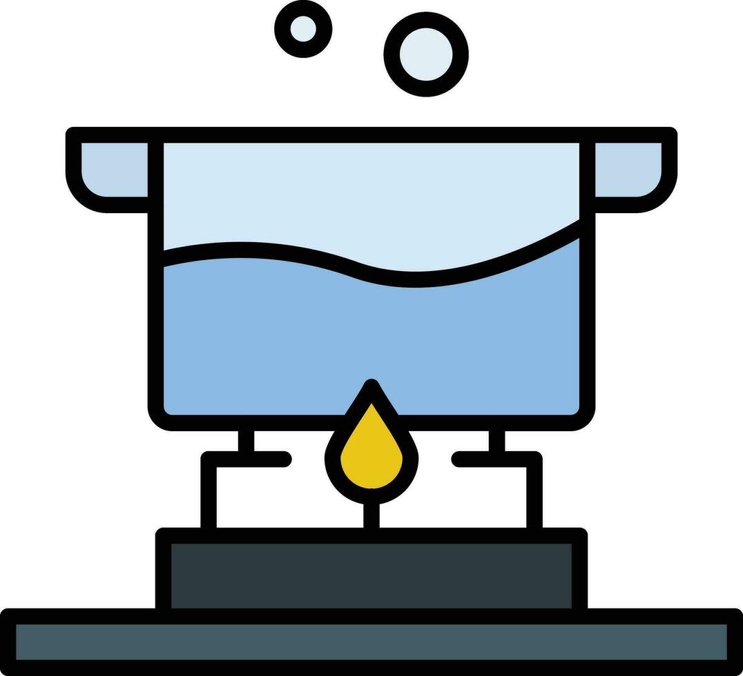 Water Boil Vector Icon