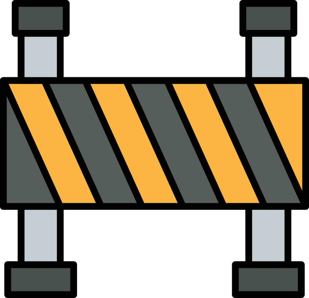 Construction Barrier Vector Icon