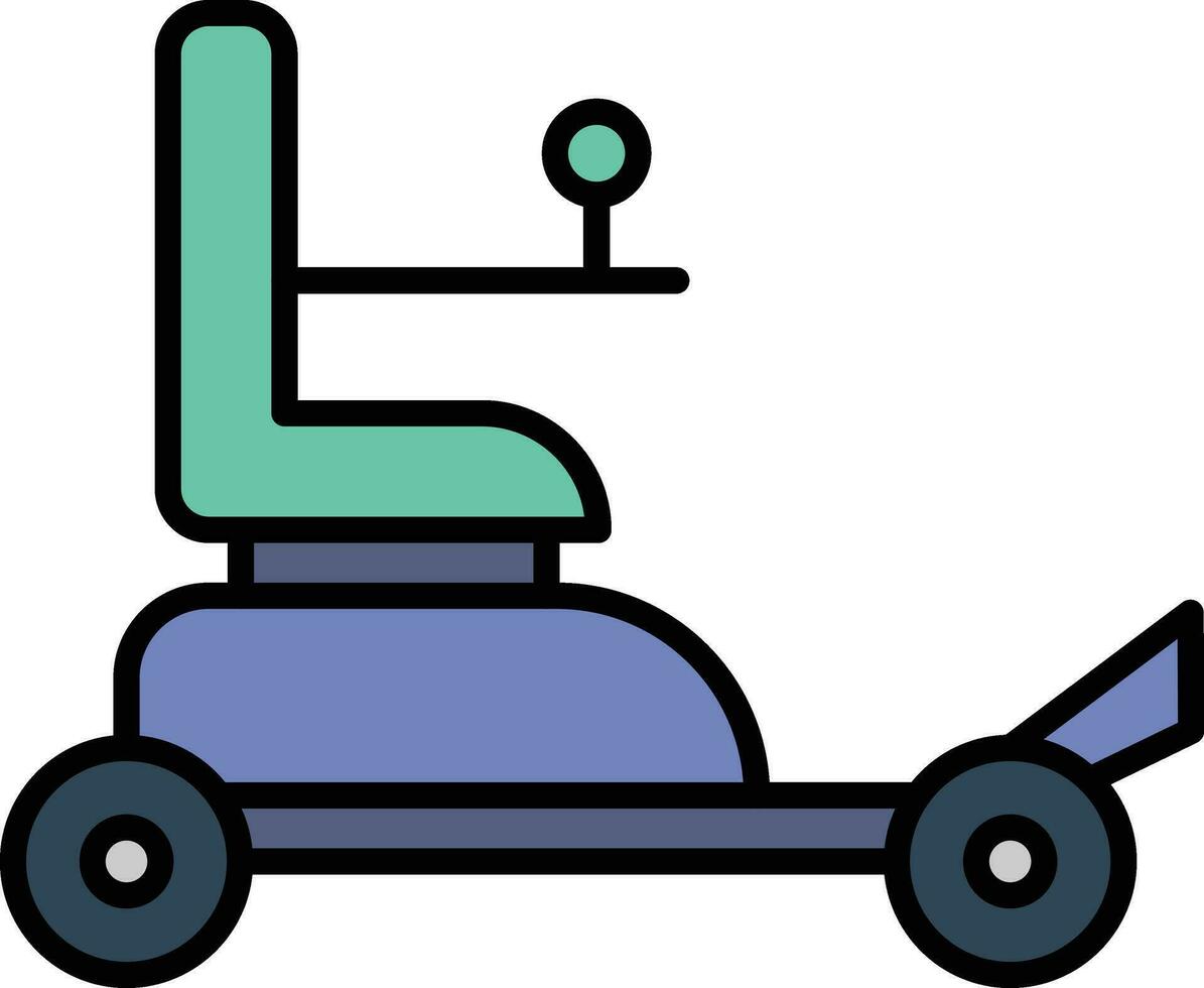 Automatic Wheelchair Vector Icon