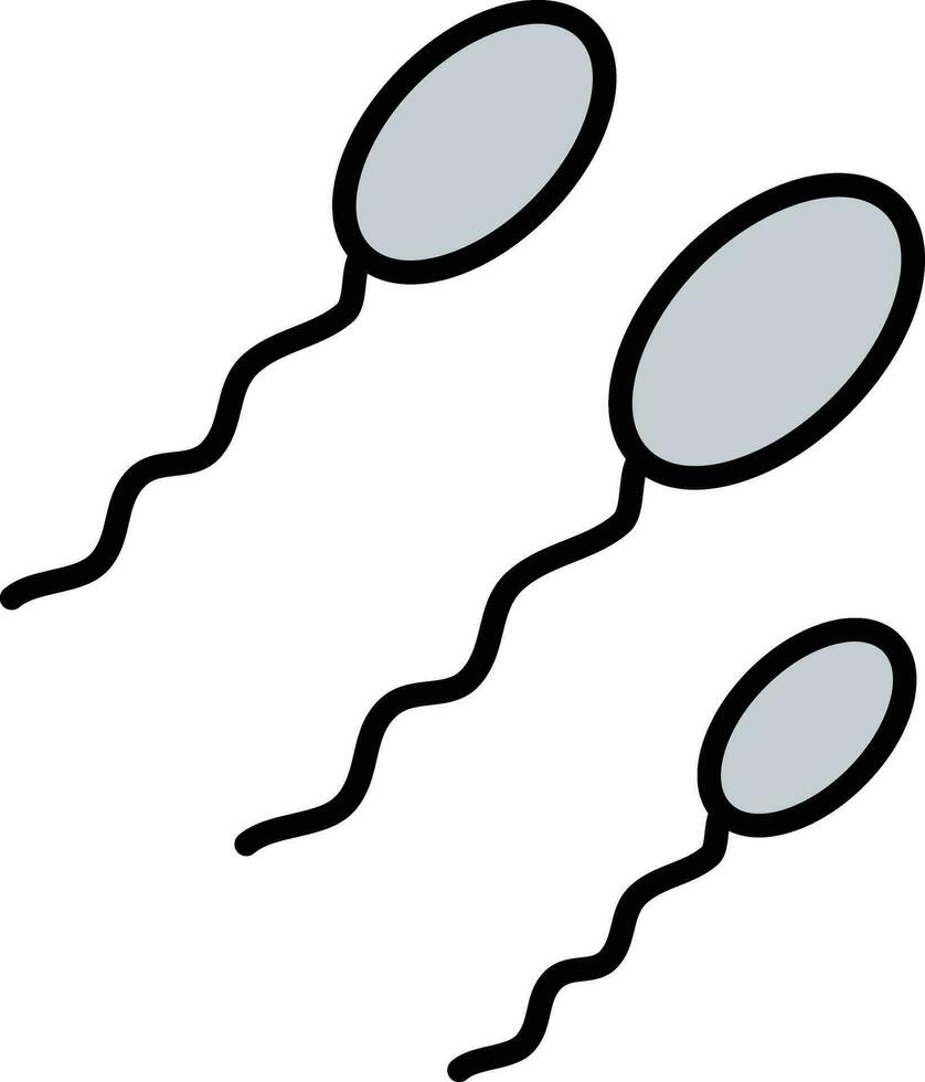 esperma vector icono