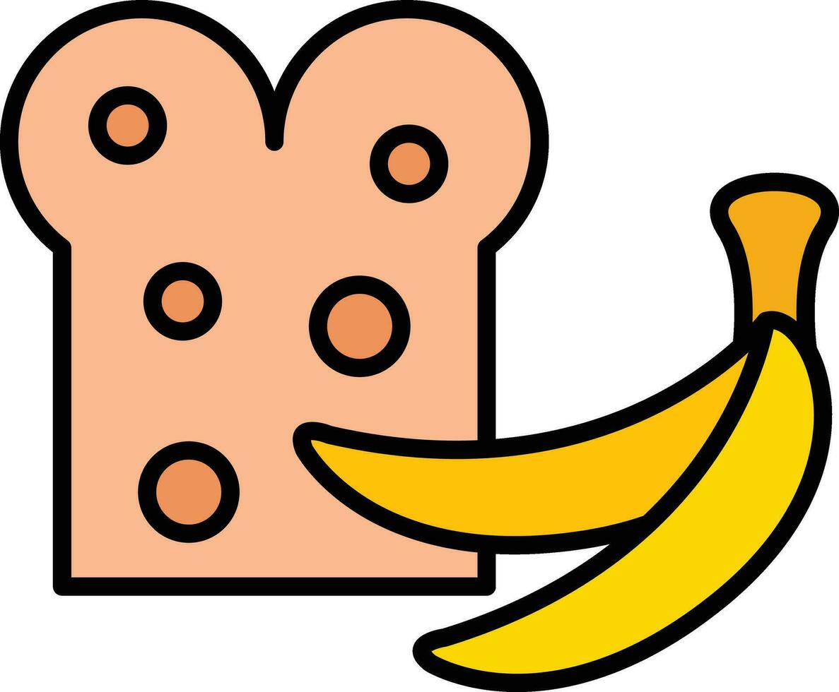 Banana Bread Vector Icon