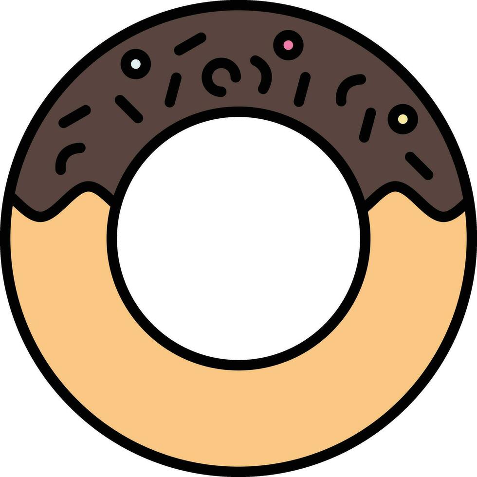 icono de vector de donut