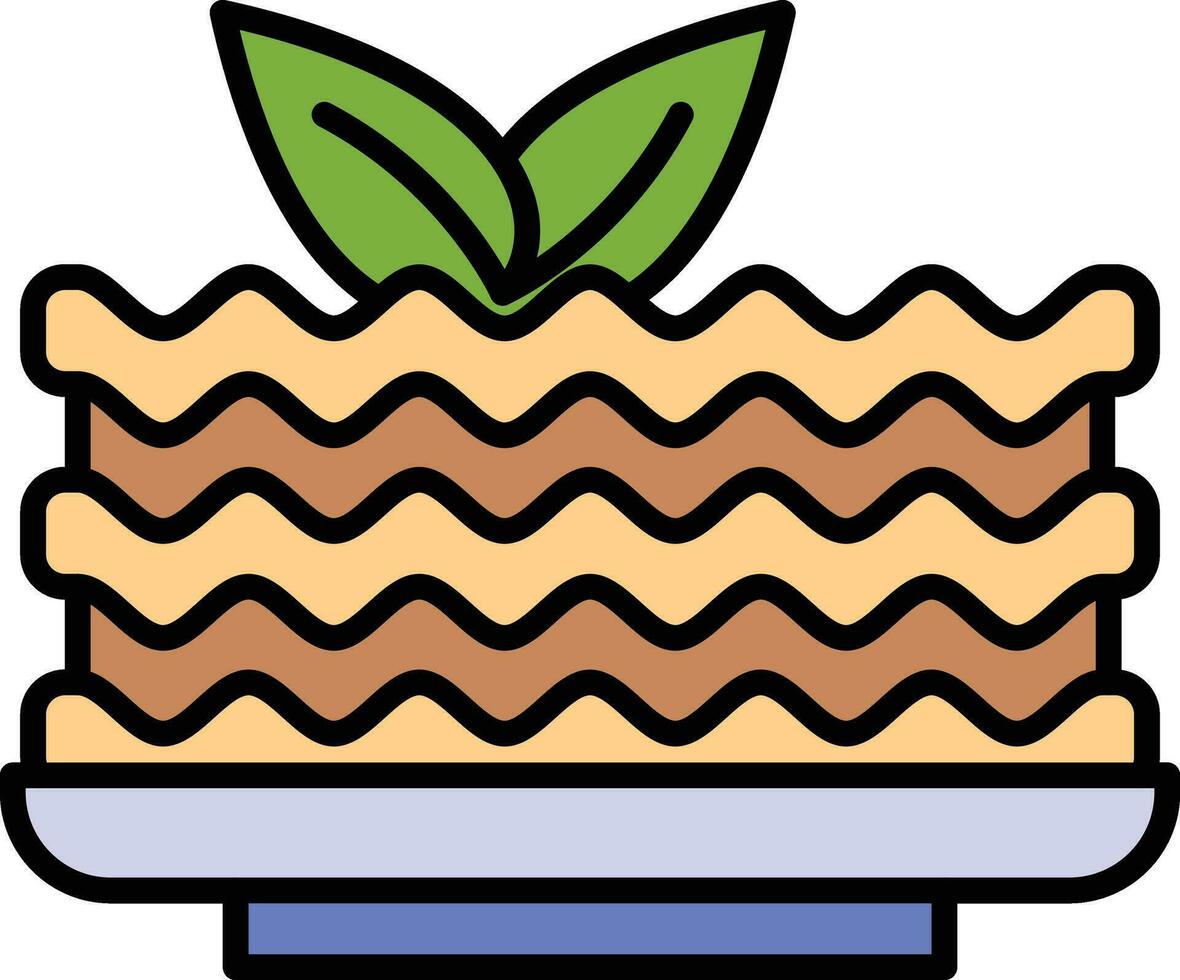 Lasagna Vector Icon