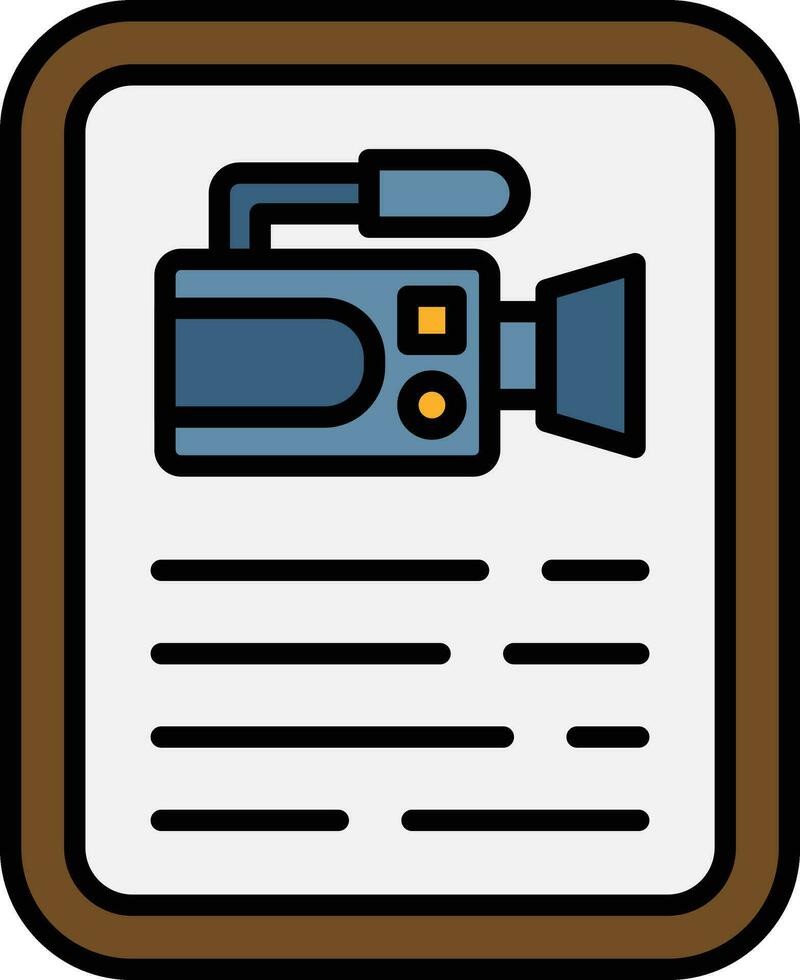 Movie Poster Vector Icon