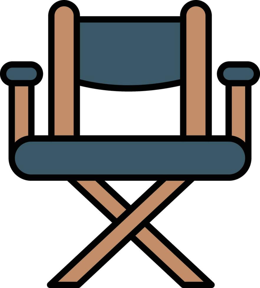 icono de vector de silla de director