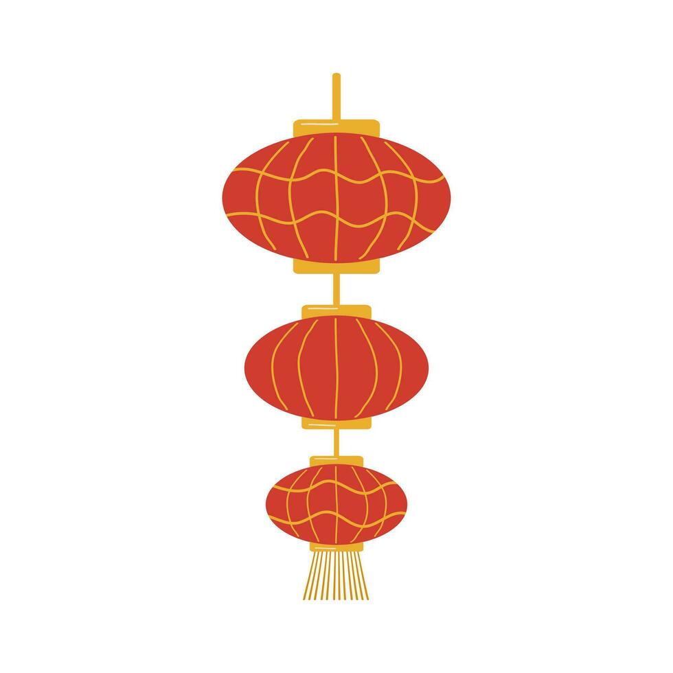 Festive Chinese lantern. Design a flyer, banner vector