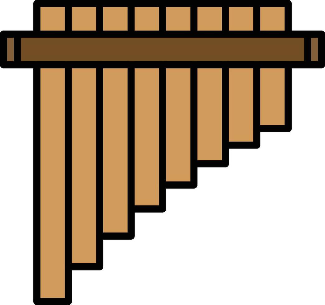 Pan Flute Vector Icon