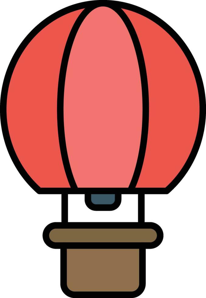 icono de vector de globo de aire caliente