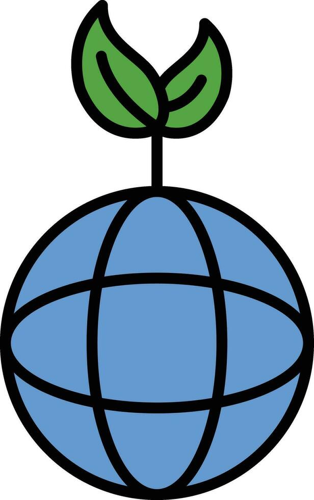 Green Planet Vector Icon