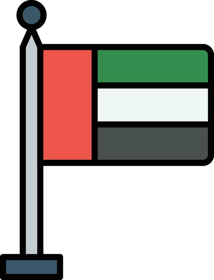 Dubai Flag Vector Icon
