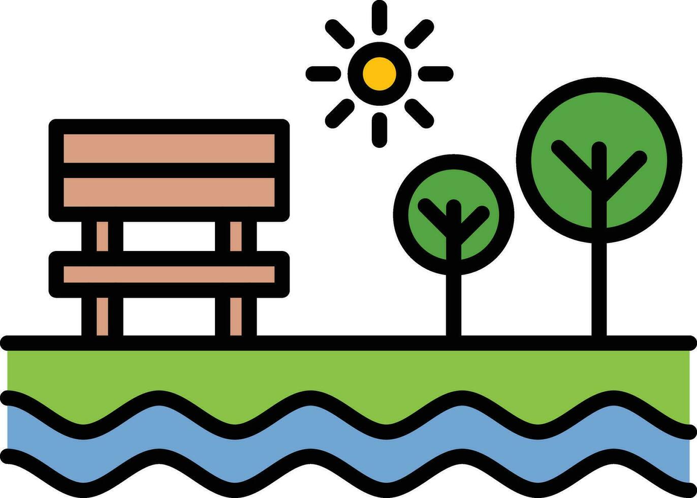 Lake Vector Icon