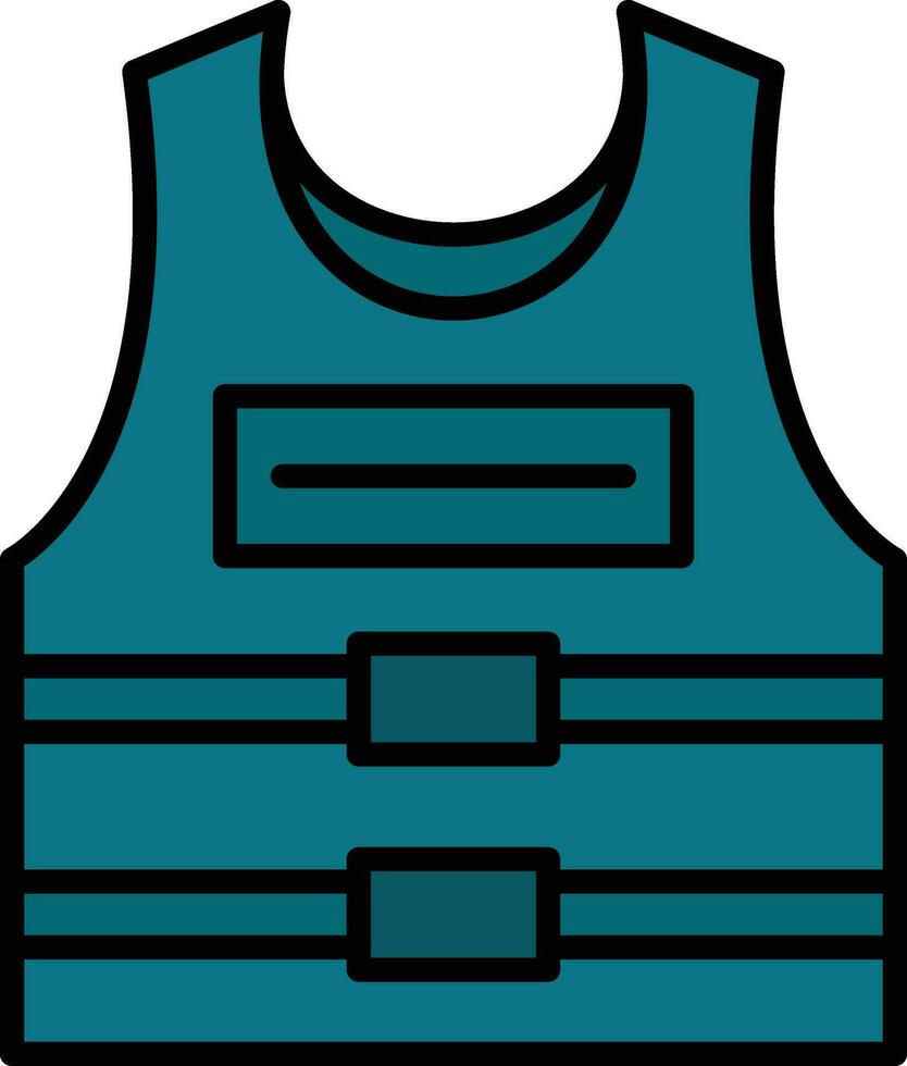 Bullet Proof Vest Vector Icon