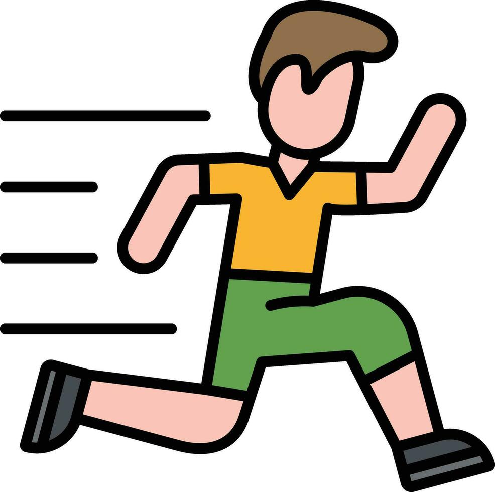 Running Person Vector Icon