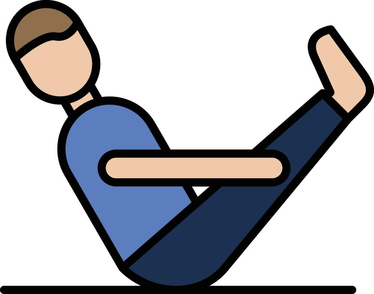 Boat Pose Vector Icon