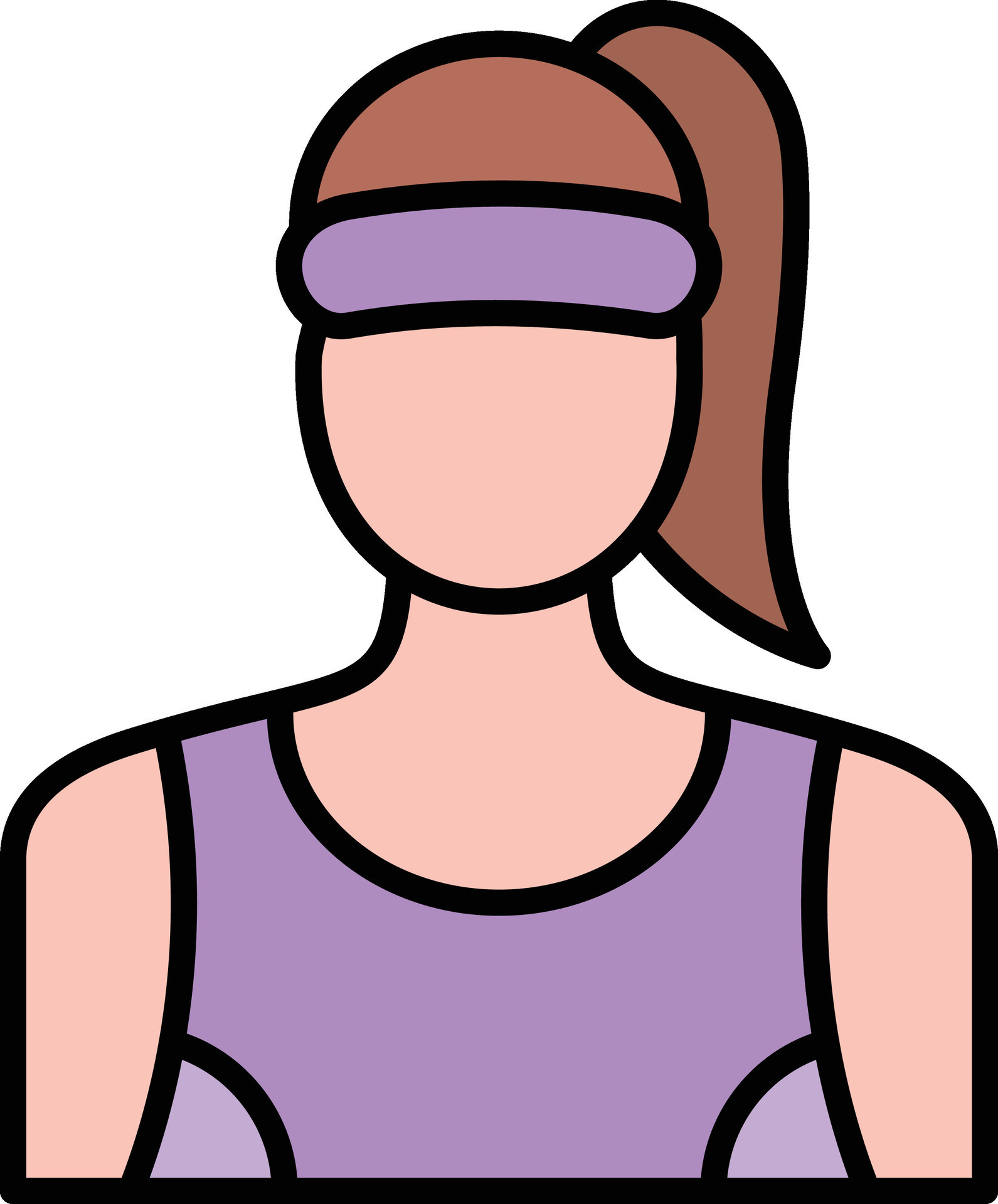 Sporty Lady Vector Icon 30383065 Vector Art at Vecteezy