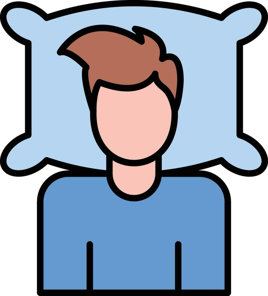 Lying Down Vector Icon