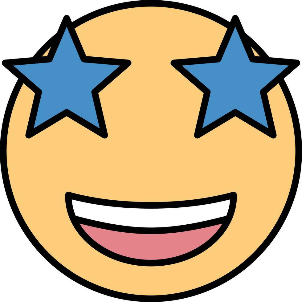 Star Struck Vector Icon