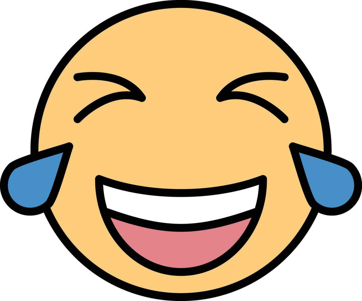 Rolling on the Floor Laughing Vector Icon